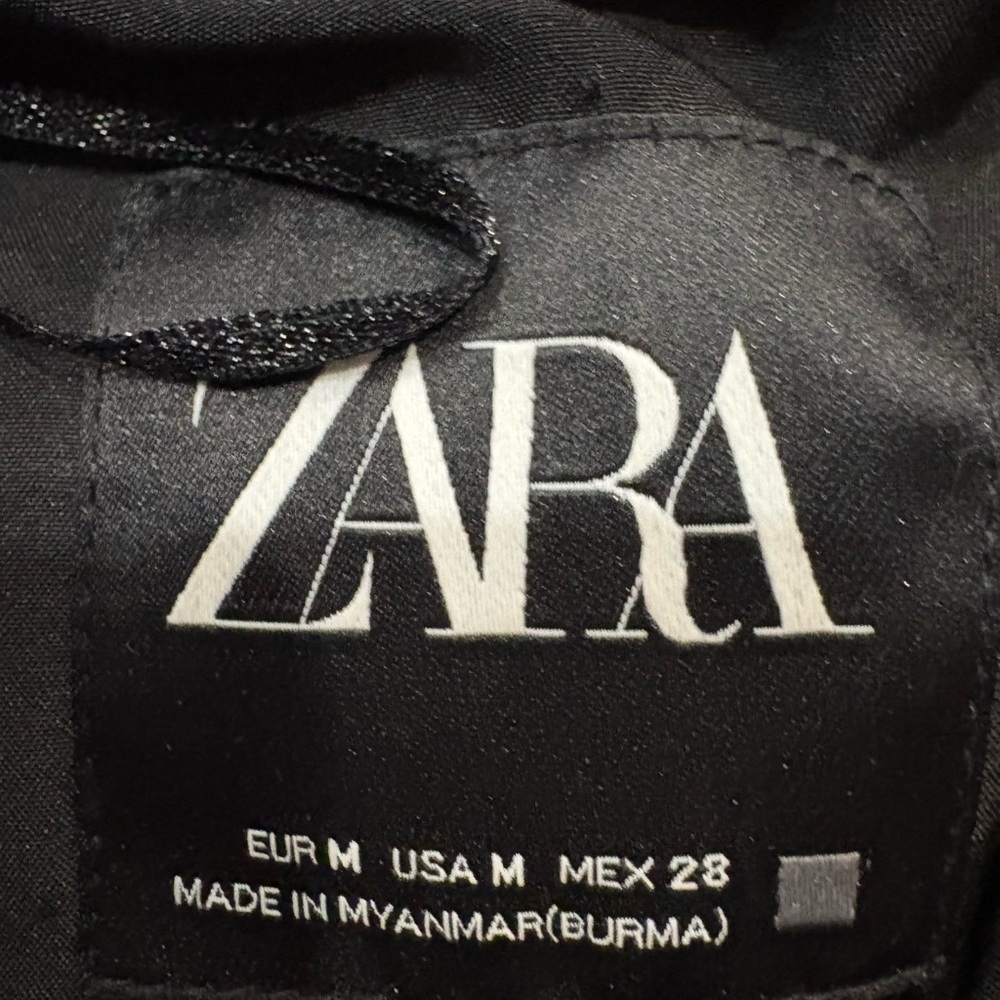 Zara Leopard Print Ski Jacket with Belt - Picture 2 of 7